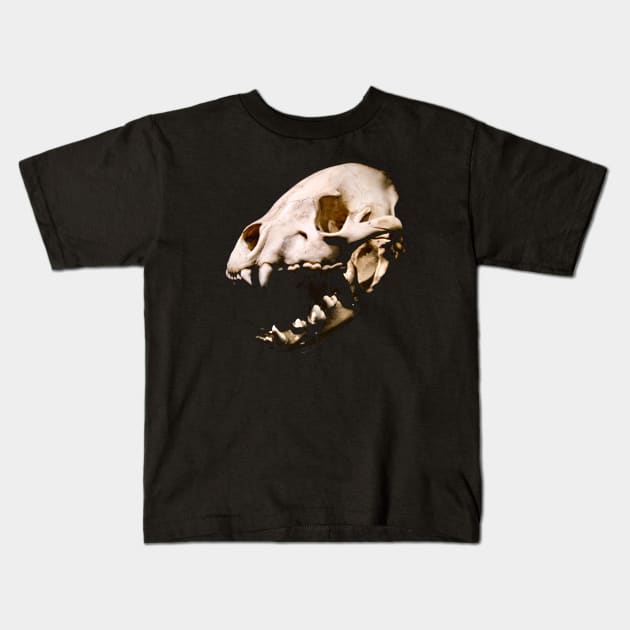 Predator skull Kids T-Shirt by Wolf Art / Swiss Artwork Photography